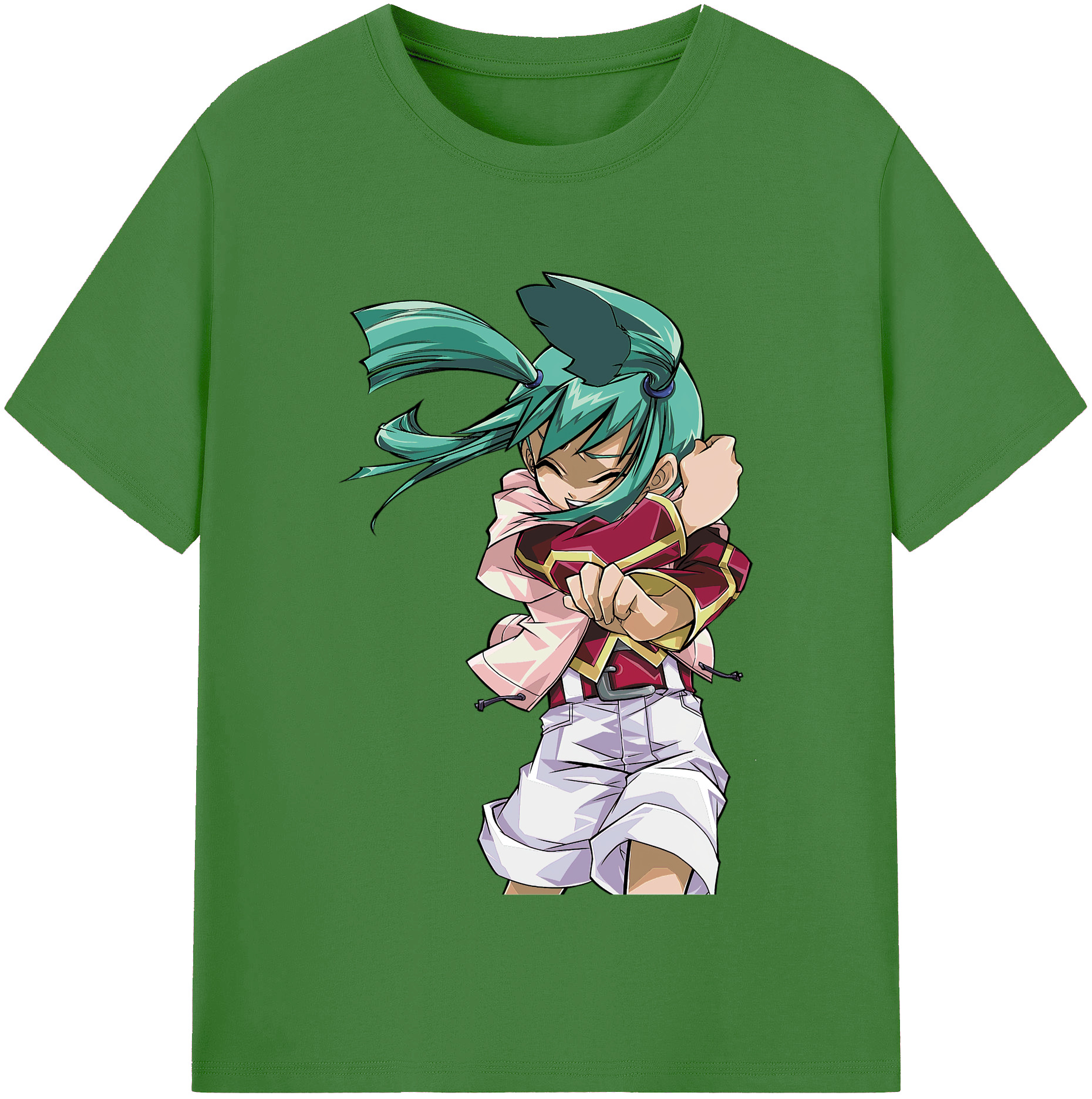 （画像用） 遊☆戯☆王 Yu-Gi-Oh! レディースカジュアルプリントTシャツ（綿100％）